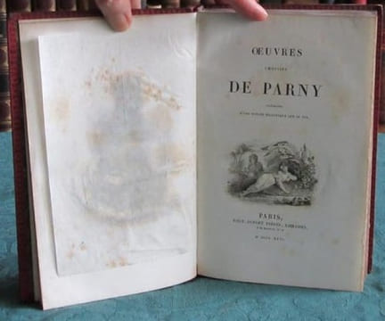 Oeuvres choisies de Parny. Précédées d'une Notice historique sur sa Vie par Alfred Fayot.. PARNY Evariste de