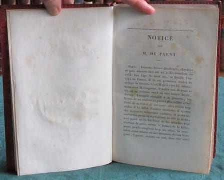 Oeuvres choisies de Parny. Précédées d'une Notice historique sur sa Vie par Alfred Fayot.. PARNY Evariste de