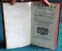 Poésies de Madame et de Mademoiselle Deshoulières. 2 volumes.. DESHOULIERES (Antoinette et Antoinette-Thérèse)