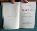 Mémoires du Vicomte d'Aulnis - Édition originale.. D'ALTON-SHEE Edmond (d'Alton-Shée de Lignières)