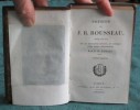 Poésies de J. B. Rousseau. 2 volumes.. ROUSSEAU Jean-Baptiste