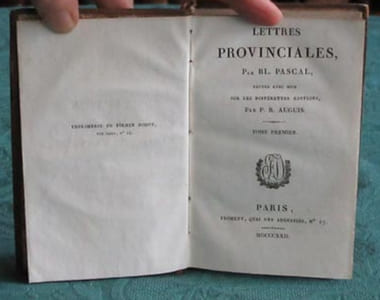Lettres provinciales. 2 volumes.
