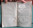 Le Nouveau Cuisinier Royal et Bourgeois ou Cuisinier Moderne. 1737 - 2 volumes. MASSIALOT François
