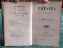 Poésies Complète de Mme Émile de Girardin.. GIRARDIN Madame