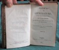 Elémens de Littérature par Marmontel. - Tome 7 - 1822. MARMONTEL Jean-François
