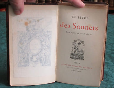 Le livre des Sonnets - seize dizains de sonnets choisis - 1 volume.