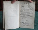 Éléments de pharmacie théorique et pratique. 1 volume.. BAUMÉ Antoine