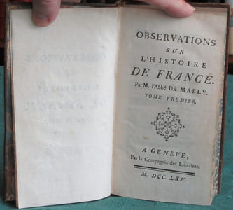Observations sur l'histoire de France. 2 volumes - Édition originale.