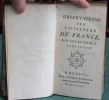 Observations sur l'histoire de France. 2 volumes - Édition originale.. BONNOT DE MABLY Gabriel