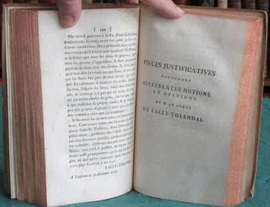 Observations du comte de Lally-Tolendal sur la lettre écrite par le comte de Mirabeau au comité de recherche contre M. le comte de Saint-Priest - suivi d'1 lettre et d'1 mémoire - Édition originale.