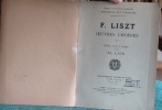 Partition. Les Classiques Favoris du Piano. P. 1141. - 9ème volume. F. Liszt - oeuvres choisies.. LACK Théodore