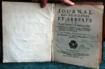 Journal des Audiences et Arrests du Parlement de Bretagne. Tome 1.. POULLAIN DU PARC