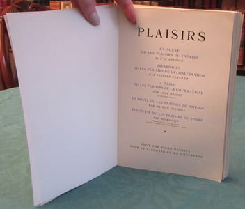 Plaisirs.