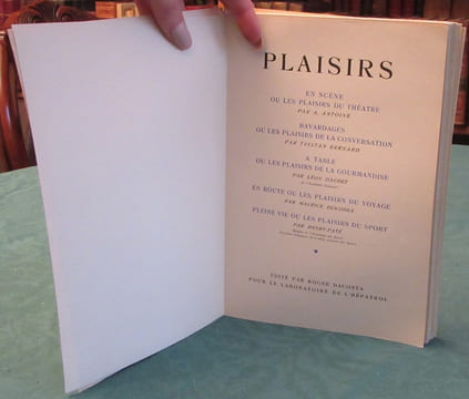 Plaisirs.. ANTOINE André