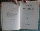 Actuelles I chroniques 1944-1948 - Actuelles II chroniques 1948-1953 - Actuelles III chronique algérienne 1939-1958 - 3 volumes - Éditions ...