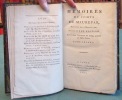 Mémoires du comte de Maurepas, Ministre de la marine - 3 volumes.. PHELYPEAUX DE MAUREPAS Jean-Frédéric, (comte de Maurepas)