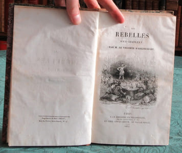 Les rebelles sous Charles V par le vicomte d'Arlincourt - 3 volumes - Édition originale.
