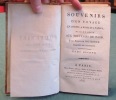 Souvenirs d'un voyage en Livonie, à Rome, et à Naples - 4 volumes.. KOTZEBUE Auguste