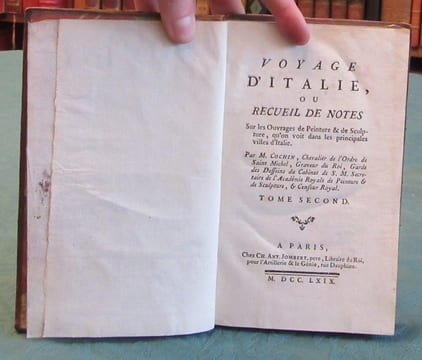 Voyages d'Italie ou recueil de notes sur les ouvrages de peinture et de sculpture, qu'on voit dans les principales villes d'Italie - 3 volumes.. ...