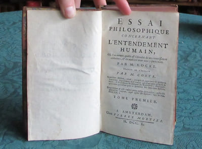 Essai Philosophique concernant l'Entendement Humain - 4 volumes.