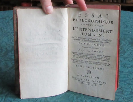 Essai Philosophique concernant l'Entendement Humain - 4 volumes.. COSTE Pierre