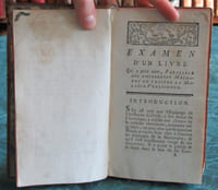Examen d'un livre qui a pour titre, Parallèle des différentes méthodes de traiter la maladie vénérienne - Édition originale.