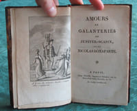 Amours et galanteries de Jupiter-Scapin, ou de Nicolas Bonaparte - Édition originale.