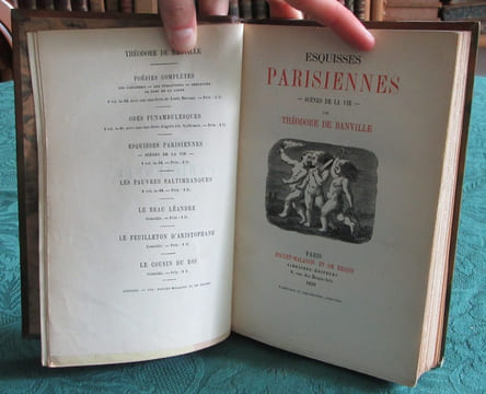Esquisses parisiennes - Scènes de la vie - Édition originale.. BANVILLE Théodore de