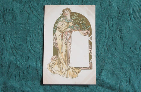 Mucha - Carte postale ancienne C61 - Calendrier.. MUCHA Alfons