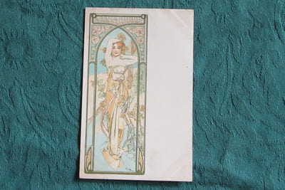 Mucha - Carte postale ancienne C62 - sixième série.
