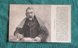 Photo de Stéphane Mallarmé sur carte postale ancienne vers 1900.. MALLARME Stéphane