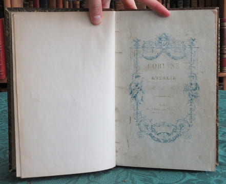 Corinne ou l'Italie. 2 volumes.. STAEL (Madame de)