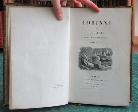 Corinne ou l'Italie. 2 volumes.. STAEL (Madame de)