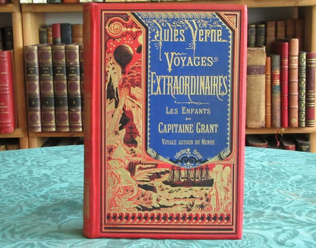 Les Enfants du Capitaine Grant - Voyage autour du Monde. (Bannière bleue). VERNE Jules