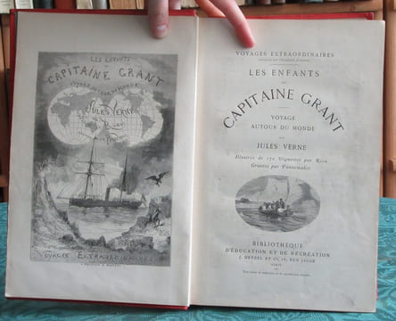 Les Enfants du Capitaine Grant - Voyage autour du Monde. (Bannière bleue). VERNE Jules