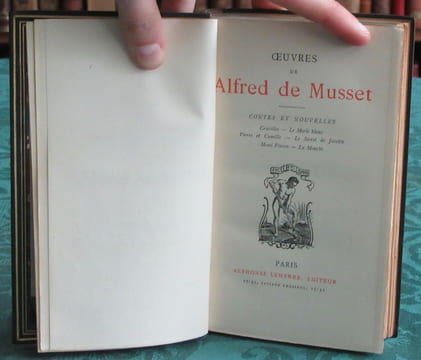 Oeuvres de Alfred de Musset - Nouvelles - Contes et Nouvelles - 2 volumes.. MUSSET Alfred de