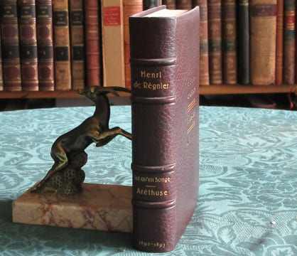Tel qu'en songe - Aréthuse - 2 titres en E.O. en 1 volume - (2 LAS) - Éditions originales.. REGNIER Henri de