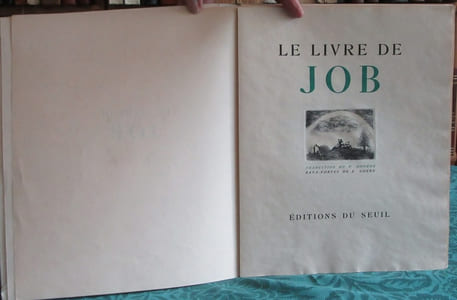 Le Livre de Job. Exemplaire exceptionnel et unique présenté à l'exposition de 1963 à la B. N., consacrée à l'oeuvre gravée de Goerg.