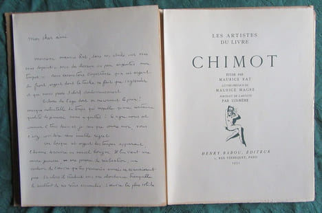 Les artistes du livre - Chimot.. RAT Maurice