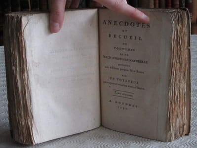 Réunion de 4 textes anciens sur la Russie du XVIIIème siècle - 5 volumes - Editions originales.