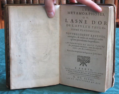 Les métamorphoses ou l'Asne d'or de l'Apulée philosophe platonicien.