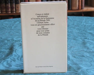 Pléiade. Album Jean-Paul Sartre - Édition originale.