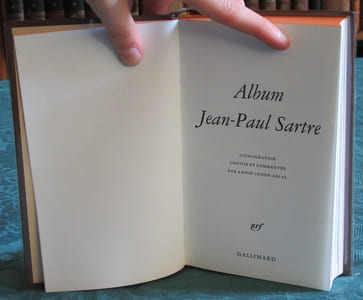 Pléiade. Album Jean-Paul Sartre - Édition originale.