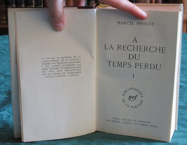 Pléiade - Marcel Proust - A la recherche du temps perdu - Tome I.