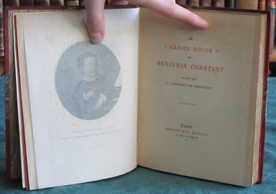 Le Cahier rouge - Edition originale.