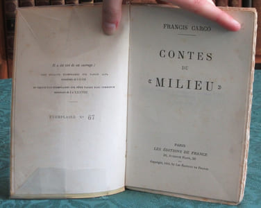 Contes du milieu - Édition originale.
