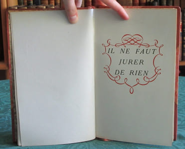 Il ne faut jurer de rien.