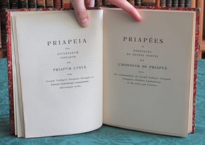 Les Priapées Ou badinages de divers Poètes en l'honneur de Priapus (Priape)