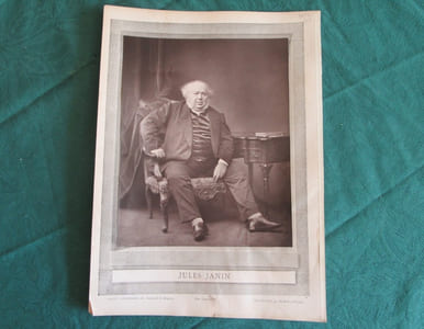 Photographie ancienne de Jules Janin - Cliché Bertall