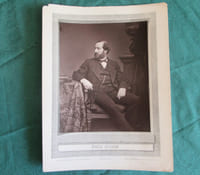 Photographie ancienne de Emile Augier - Cliché Adam-Salomon.